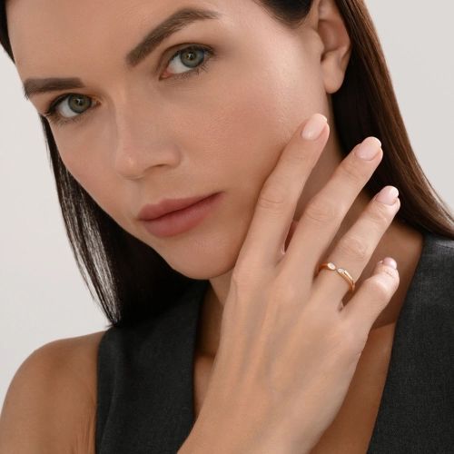 Кольцо из золота 585 пробы с бриллиантами