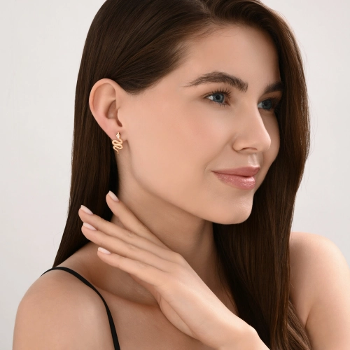 Серьги (585) корунд изумруд синт, бриллиант