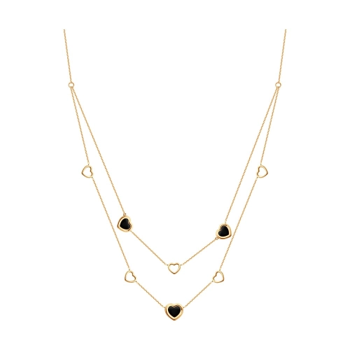 Колье (585) агат многоярусное