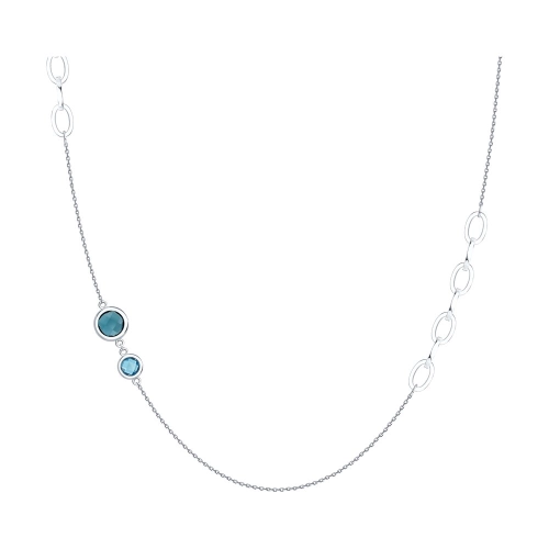 Колье (585 б) топаз-лондон, топаз