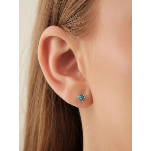 Пусеты (925 п) топаз