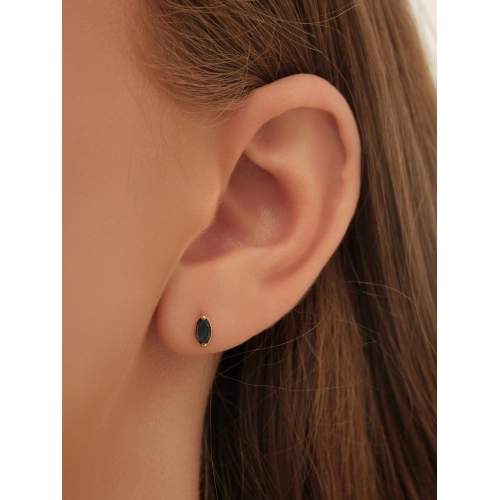 Пусеты (925 п) топаз-лондон