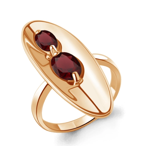Кольцо (925 п) гранат