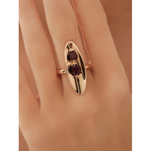 Кольцо (925 п) гранат