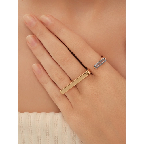 Кольцо (925 п) топаз синт.