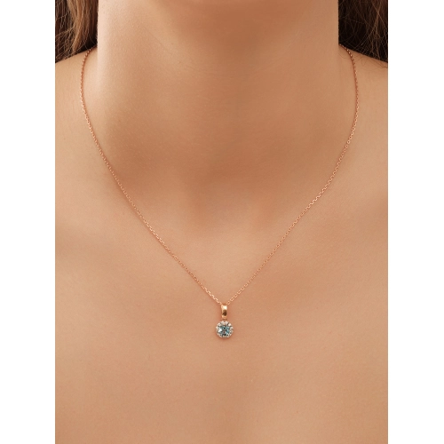 Подвеска (925 п) топаз, фианит