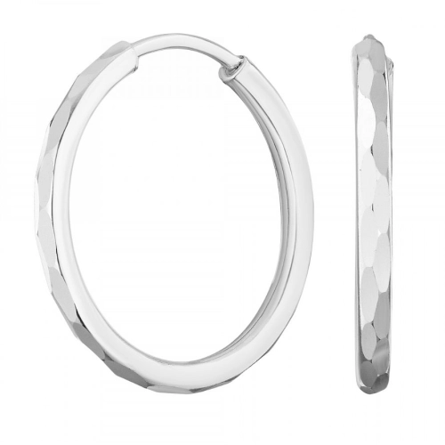 Серьги конго из серебра 925 пробы