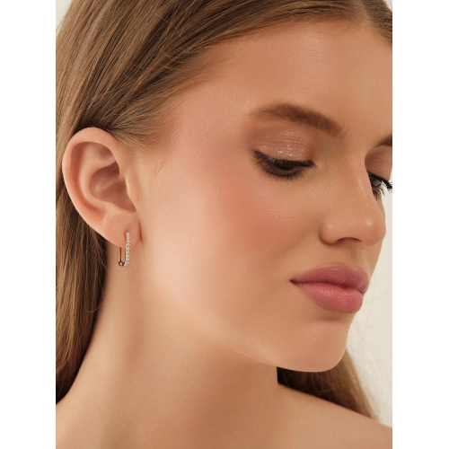 Серьги из золота 585 пробы с фианитами