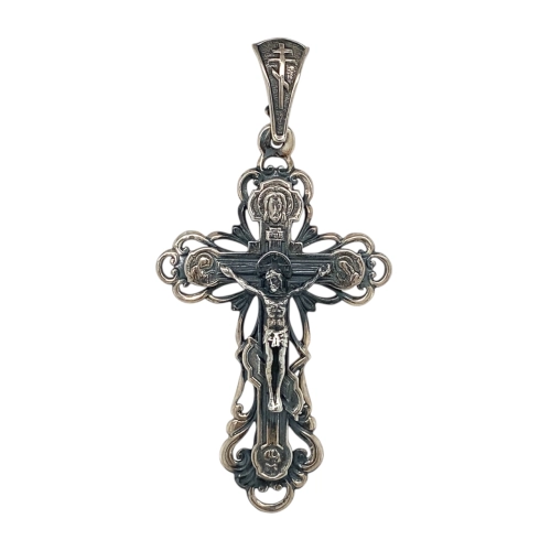 Подвеска Крест из серебра 925 пробы