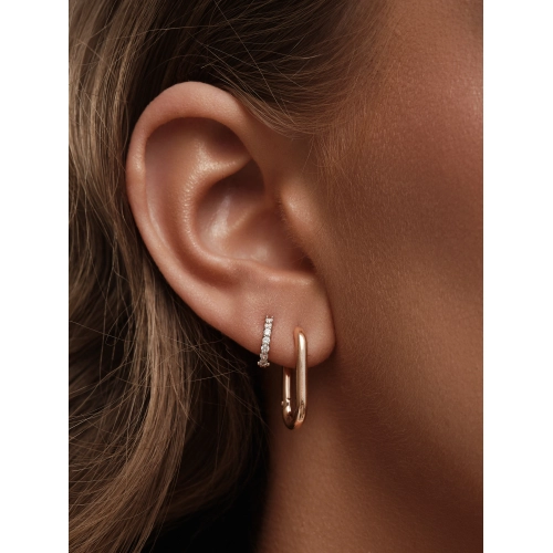 Серьги из золота 585 пробы с фианитами