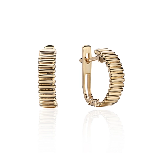 Серьги из желтого золота 585 пробы