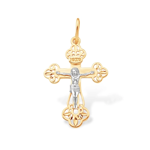 Подвеска Крест из золота 585 пробы