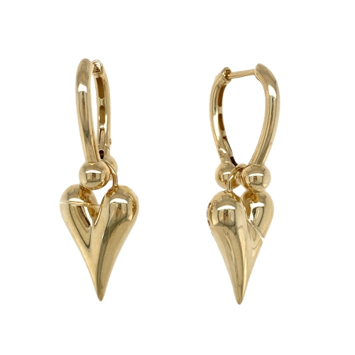 Серьги из желтого золота 585 пробы