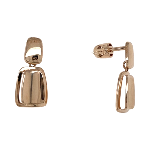 Серьги пусеты из золота 585 пробы