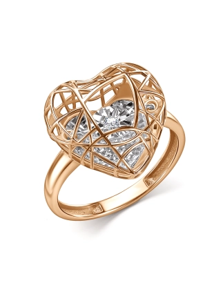 Кольцо из золота 585 пробы с бриллиантами