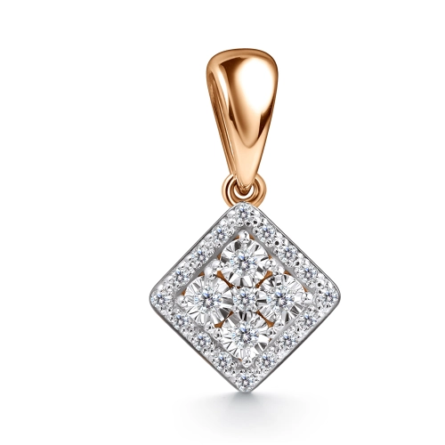 Подвеска из золота 585 пробы с бриллиантом