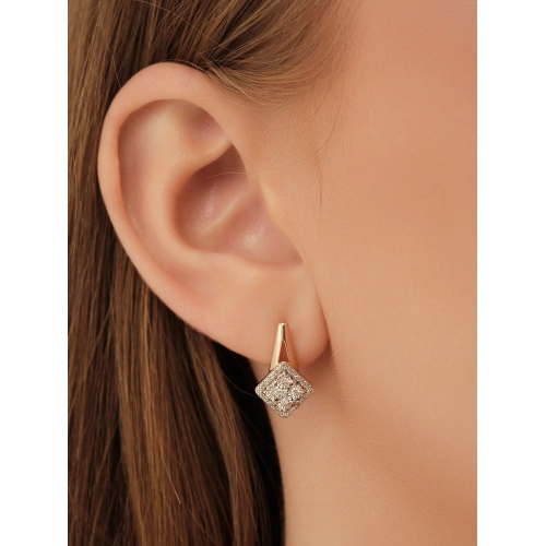 Серьги из золота 585 пробы с бриллиантами