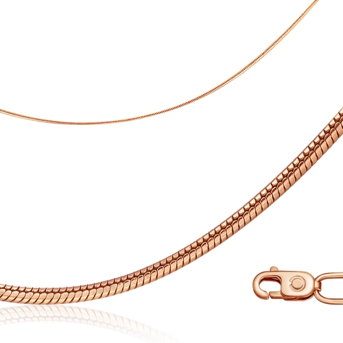 Цепь из серебра 925 пробы с позолотой