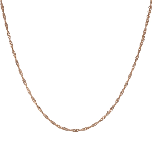 Цепь из серебра 925 пробы с позолотой