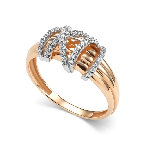 Кольцо из золота 585 пробы с бриллиантами