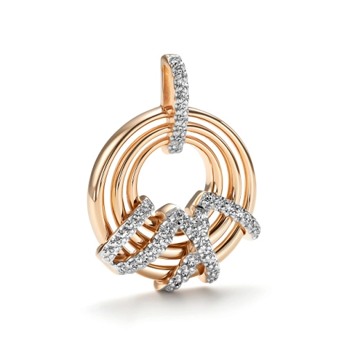 Подвеска из золота 585 пробы с бриллиантом