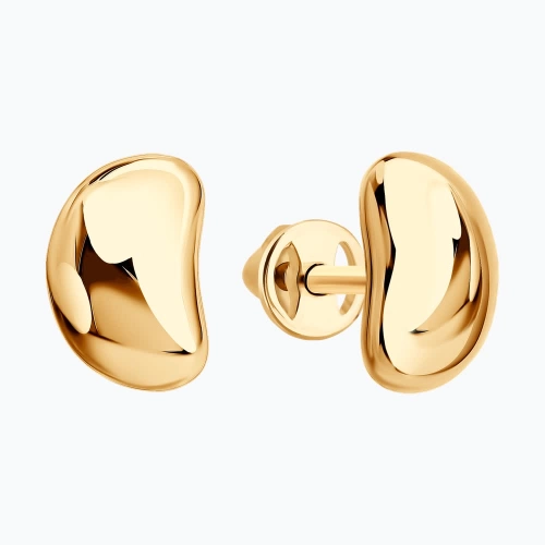 Серьги пусеты из золота 585 пробы