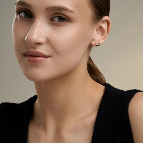 Серьги пусеты из золота 585 пробы