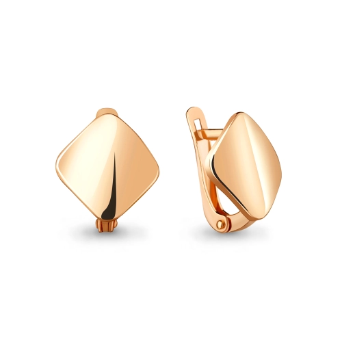 Серьги из серебра 925 пробы с позолотой