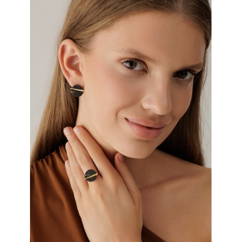Серьги из серебра 925 пробы с цветными цирконами
