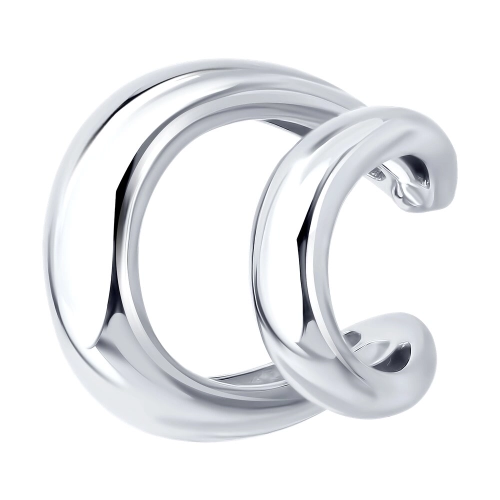 Моносерьга кафф из серебра 925 пробы