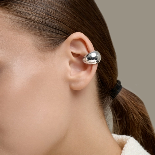 Моносерьга кафф из серебра 925 пробы