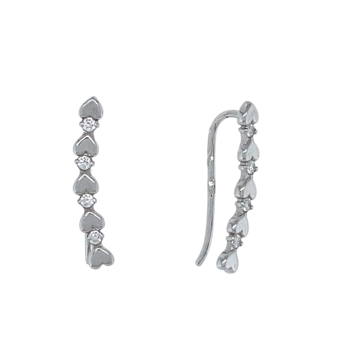 Серьги пины из серебра 925 пробы