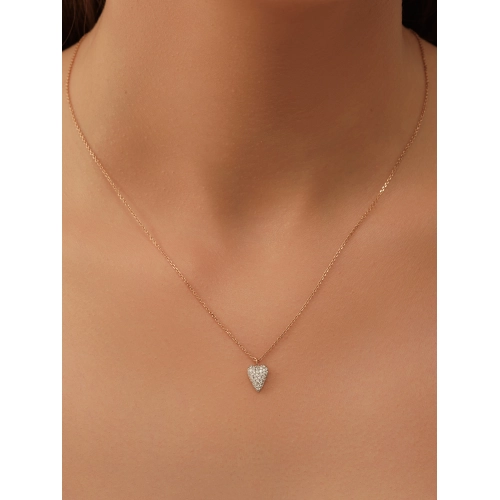 Колье из золота 585 пробы с фианитами