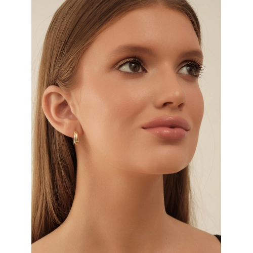 Серьги из желтого золота 585 пробы