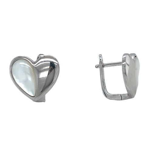 Серьги из серебра 925 пробы с перламутром