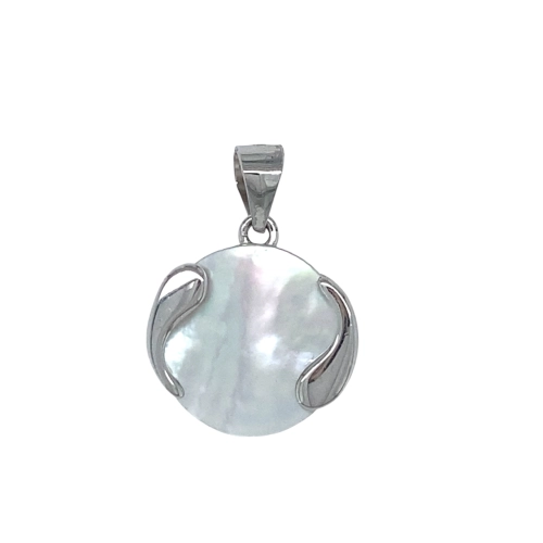 Подвеска из серебра 925 пробы с перламутром