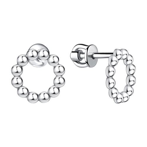 Серьги пусеты из серебра 925 пробы