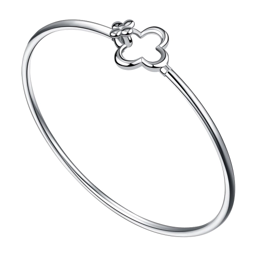 Жесткий браслет из серебра 925 пробы