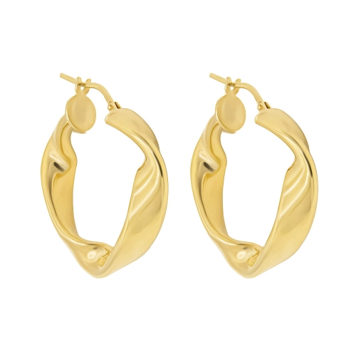 Серьги из серебра 925 пробы с позолотой