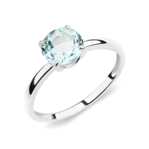 Кольцо из серебра 925 пробы с топазом