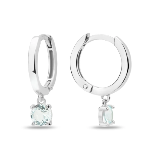 Серьги из серебра 925 пробы с топазами
