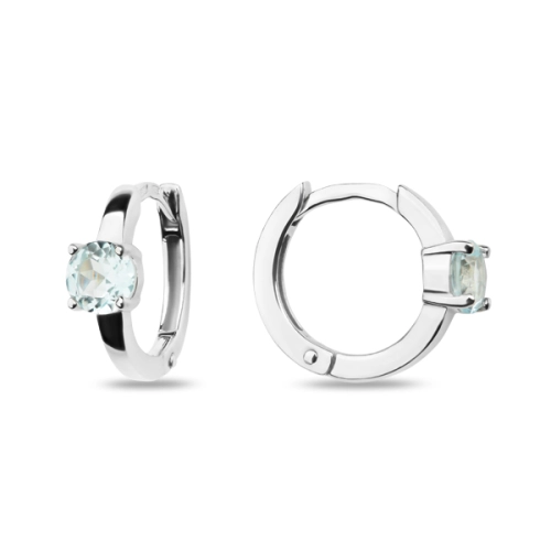 Серьги из серебра 925 пробы с топазами