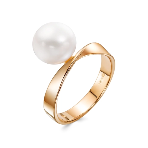 Кольцо из серебра 925 пробы с жемчугом