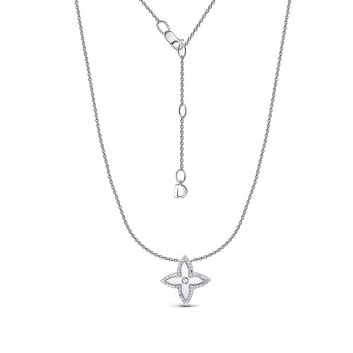 Колье из белого золота 585 пробы с бриллиантами