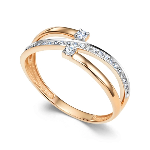 Кольцо из золота 585 пробы с бриллиантами