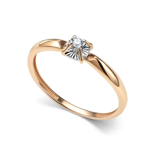 Кольцо из золота 585 пробы с бриллиантами