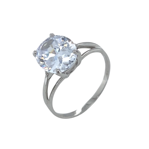 Кольцо из серебра 925 пробы с фианитами