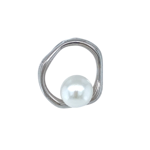 Подвеска из серебра 925 пробы с жемчугом