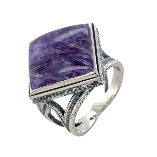 Кольцо (925) чароит