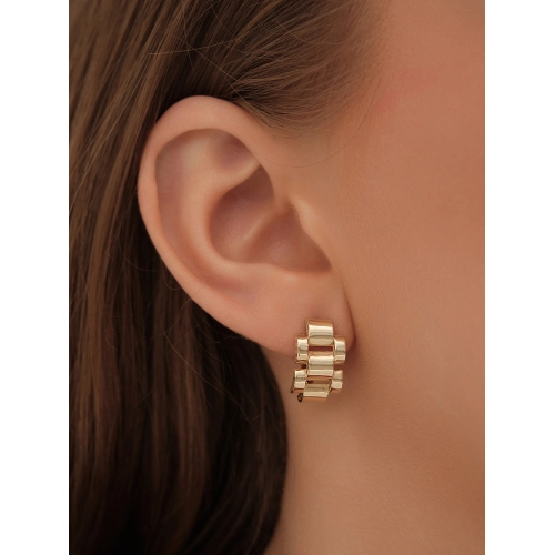 Серьги из желтого золота 585 пробы